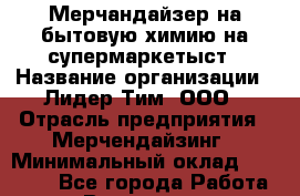 Мерчандайзер на бытовую химию на супермаркетыст › Название организации ­ Лидер Тим, ООО › Отрасль предприятия ­ Мерчендайзинг › Минимальный оклад ­ 23 000 - Все города Работа » Вакансии   . Башкортостан респ.,Баймакский р-н